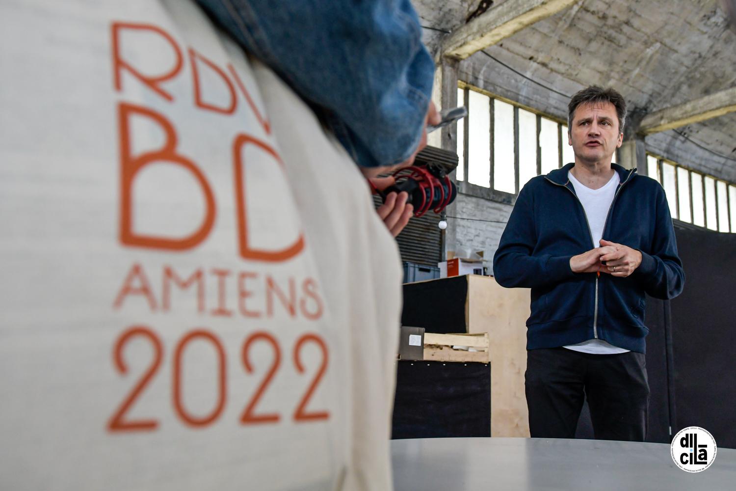 Visite de presse festival de la bande dessinee dicila kevin devigne 02 61